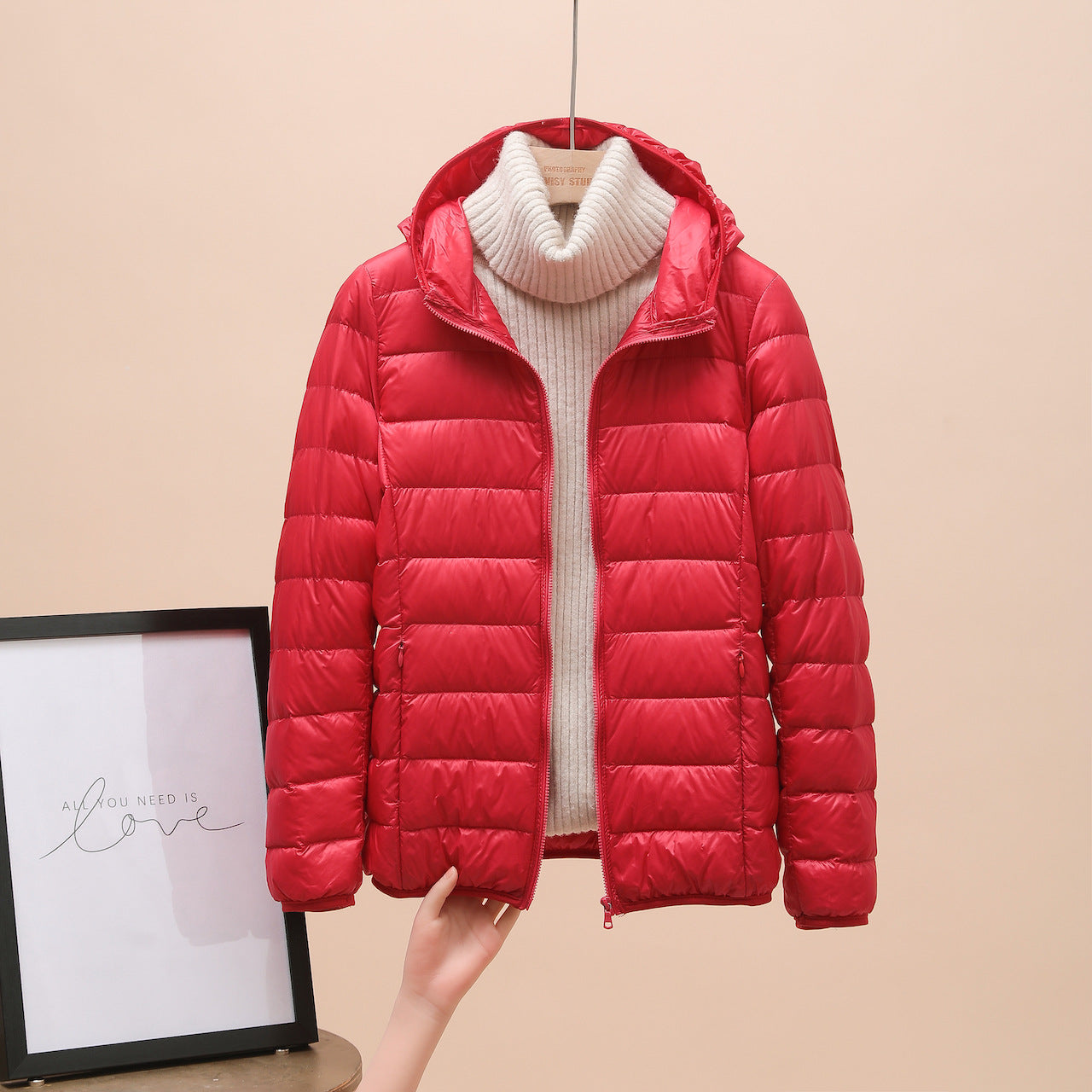 Leichte Steppjacke mit Kapuze für Damen - Aline