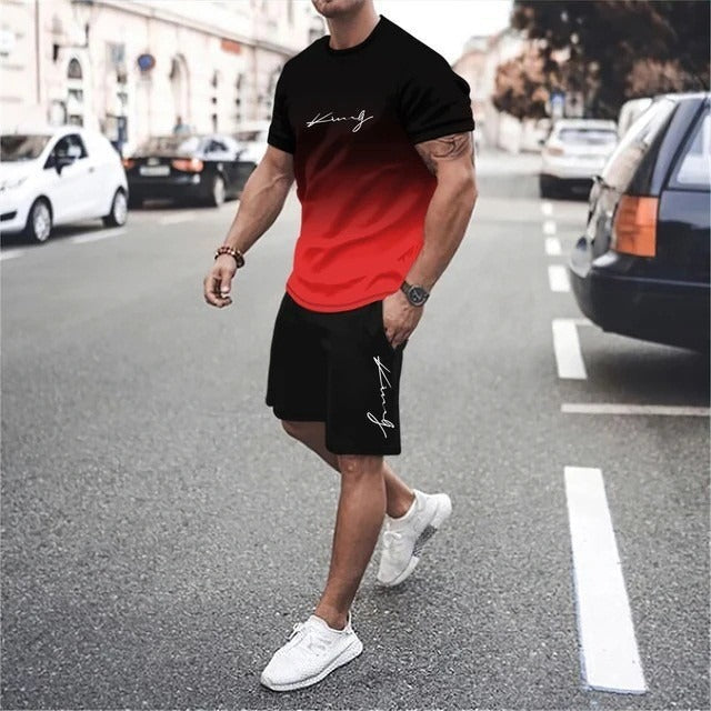 Sportliches Herrenset im modernen urbanen Stil aus atmungsaktivem Stoff - Mauro