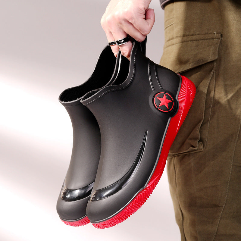 Kurze wasserdichte Herren-Regenstiefel - Rasmus
