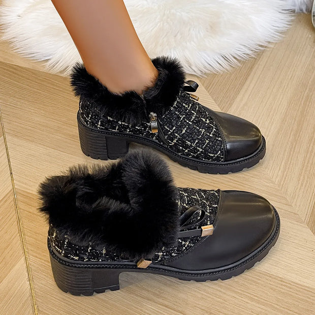 Ariane - Elegante Stiefel mit quadratischem Absatz und Schleife