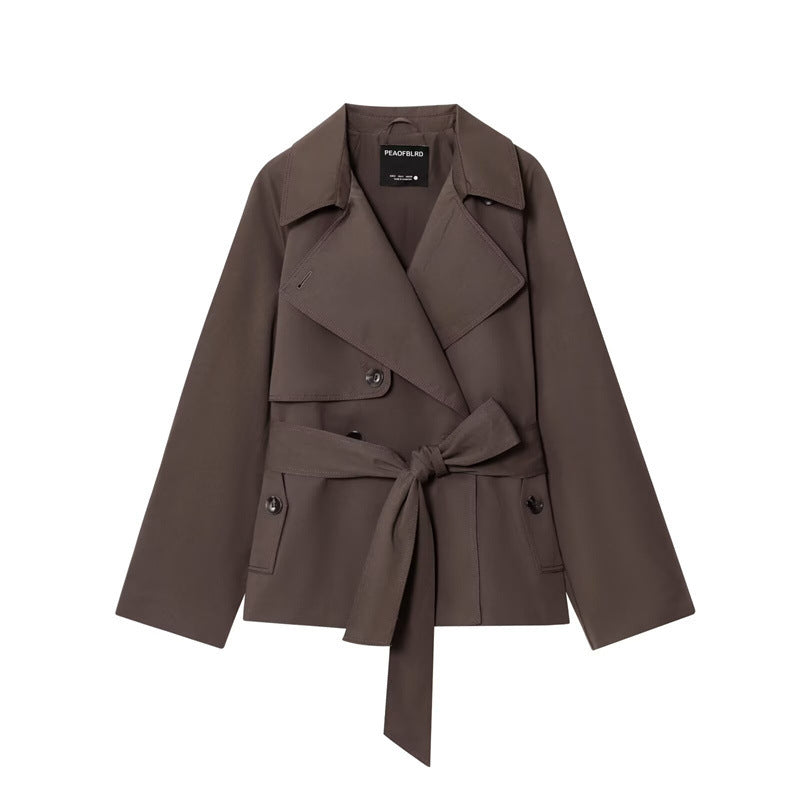 Locker sitzender kurzer Damen-Trenchcoat - Elayne
