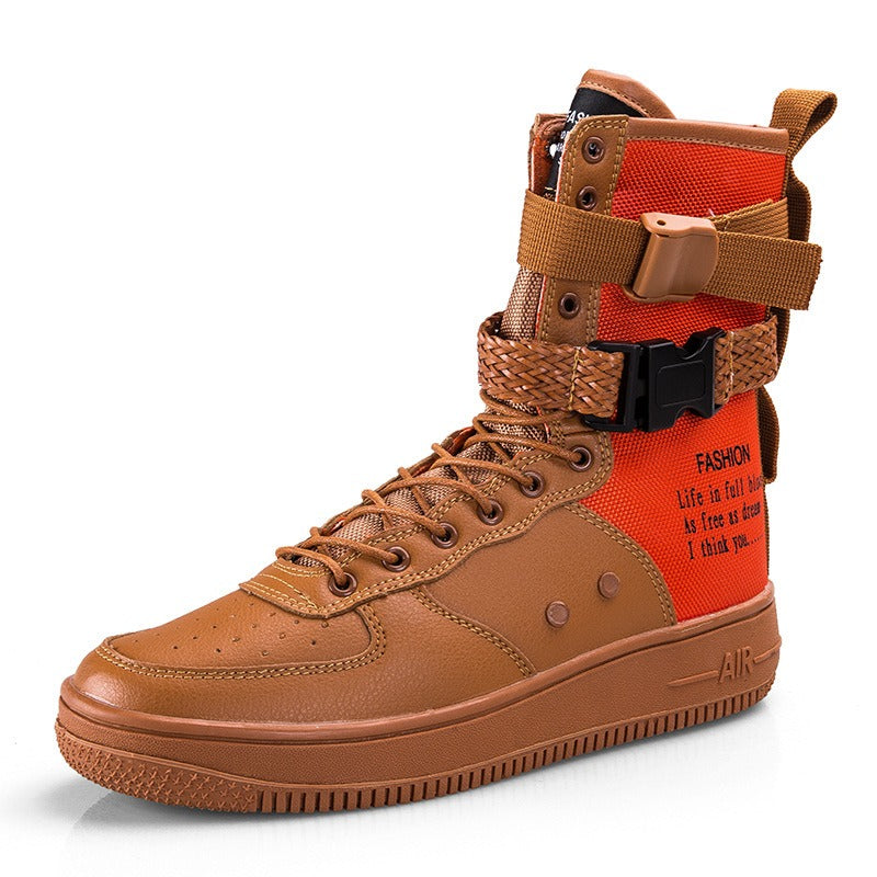 Hohe Stiefel im urbanen Stil aus verstärktem Segeltuch für Herren - Esteban