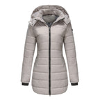 Lange Damenjacke mit Kapuze - Naelle