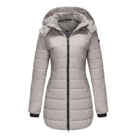 Veste longue à capuche pour femme - Naelle