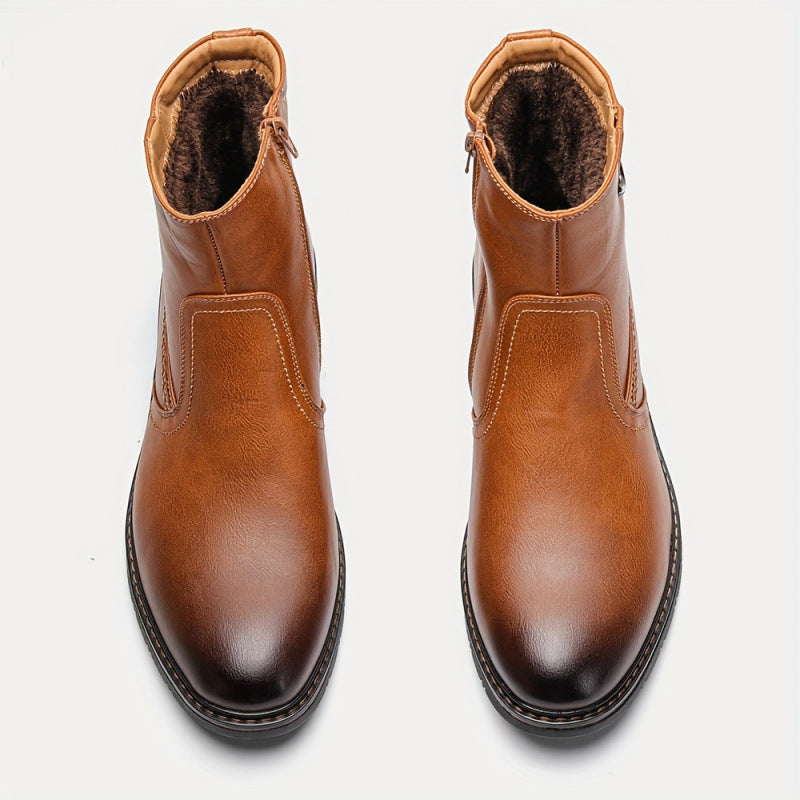 Herrenstiefel mit Glattledereffekt - Renwick