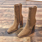 Luxuriöse Damenstiefelette mit quadratischem Absatz - Liorane