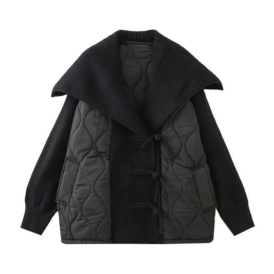 Zamma - Lässiger Oversized-Pullover mit Marinekragen