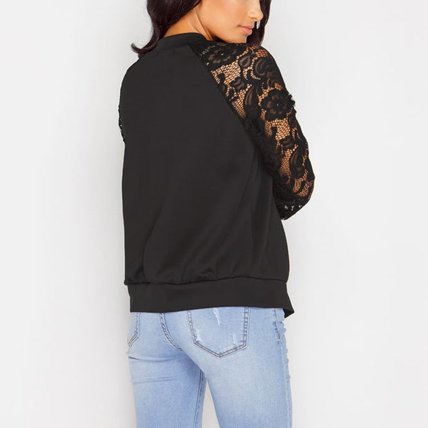 Mara - Veste bomber pour femme avec dentelle