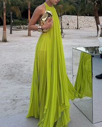 Lina - Robe sans manches à dos ouvert