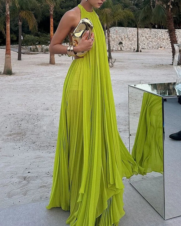 Lina - Robe sans manches à dos ouvert