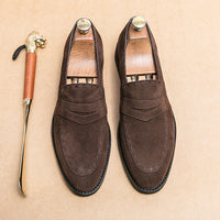 Mocassins en daim brossé pour hommes - Lioren