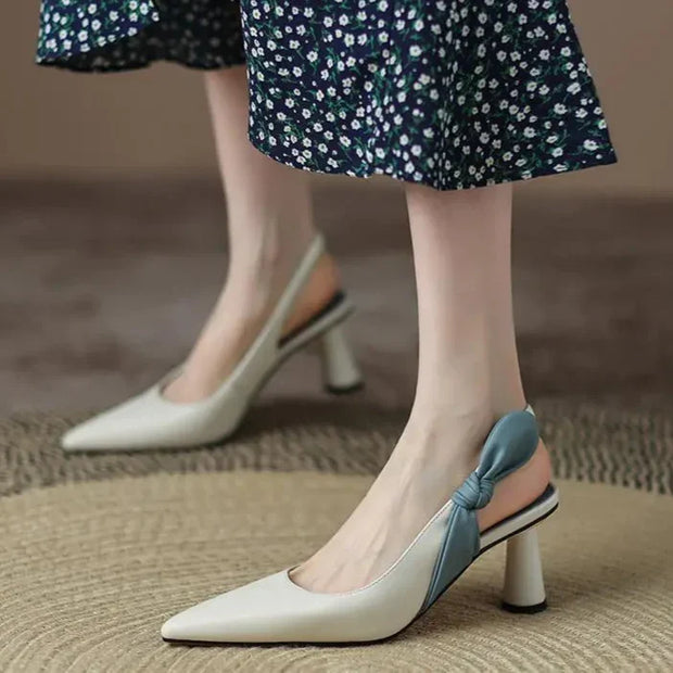 Nora - Chaussures noires stylées avec noeud
