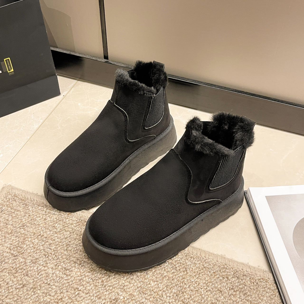 Winterstiefeletten für Damen mit flauschigem Futter - Maivelle