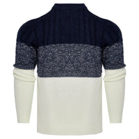 Giam - Langärmeliger, lässiger Herren-Strickpullover mit Farbblöcken