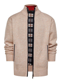 Strickjacke mit Reißverschluss und Stehkragen – Joshua