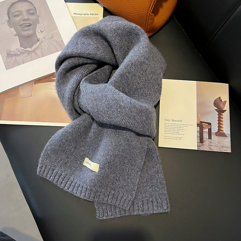 Strickschal für Frauen aus natürlicher Wolle - Ingrid
