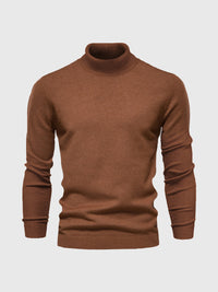 Pull à col roulé pour hommes, lavable