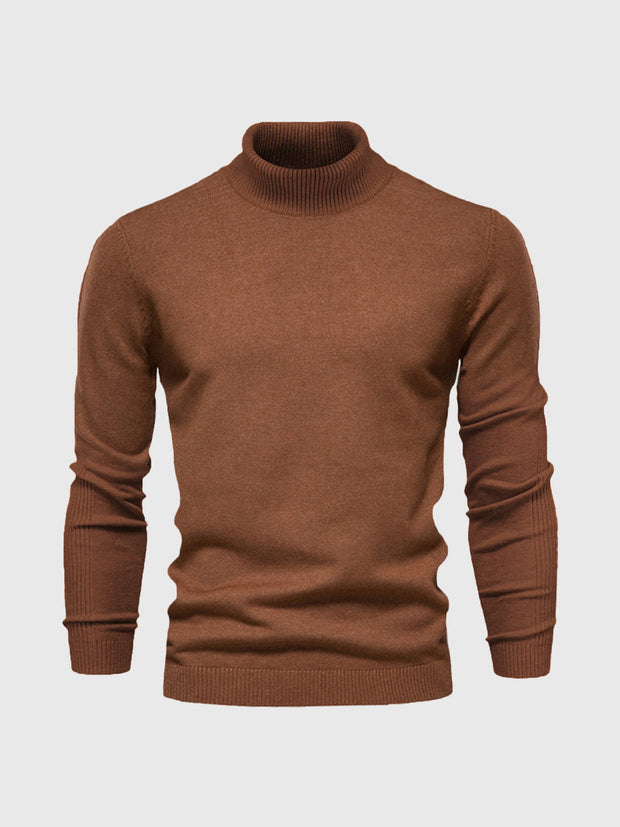 Pull à col roulé pour hommes, lavable