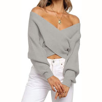 Alisa - Strickpullover mit V-Ausschnitt