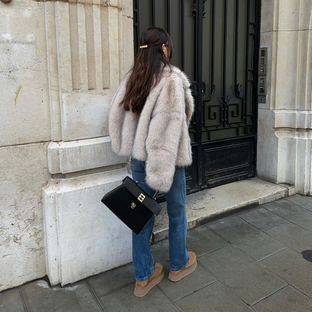 Allison - Manteau de fourrure pour femme