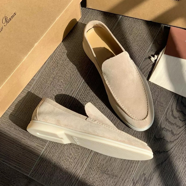 Bandit - Mocassins décontractés en daim pour hommes
