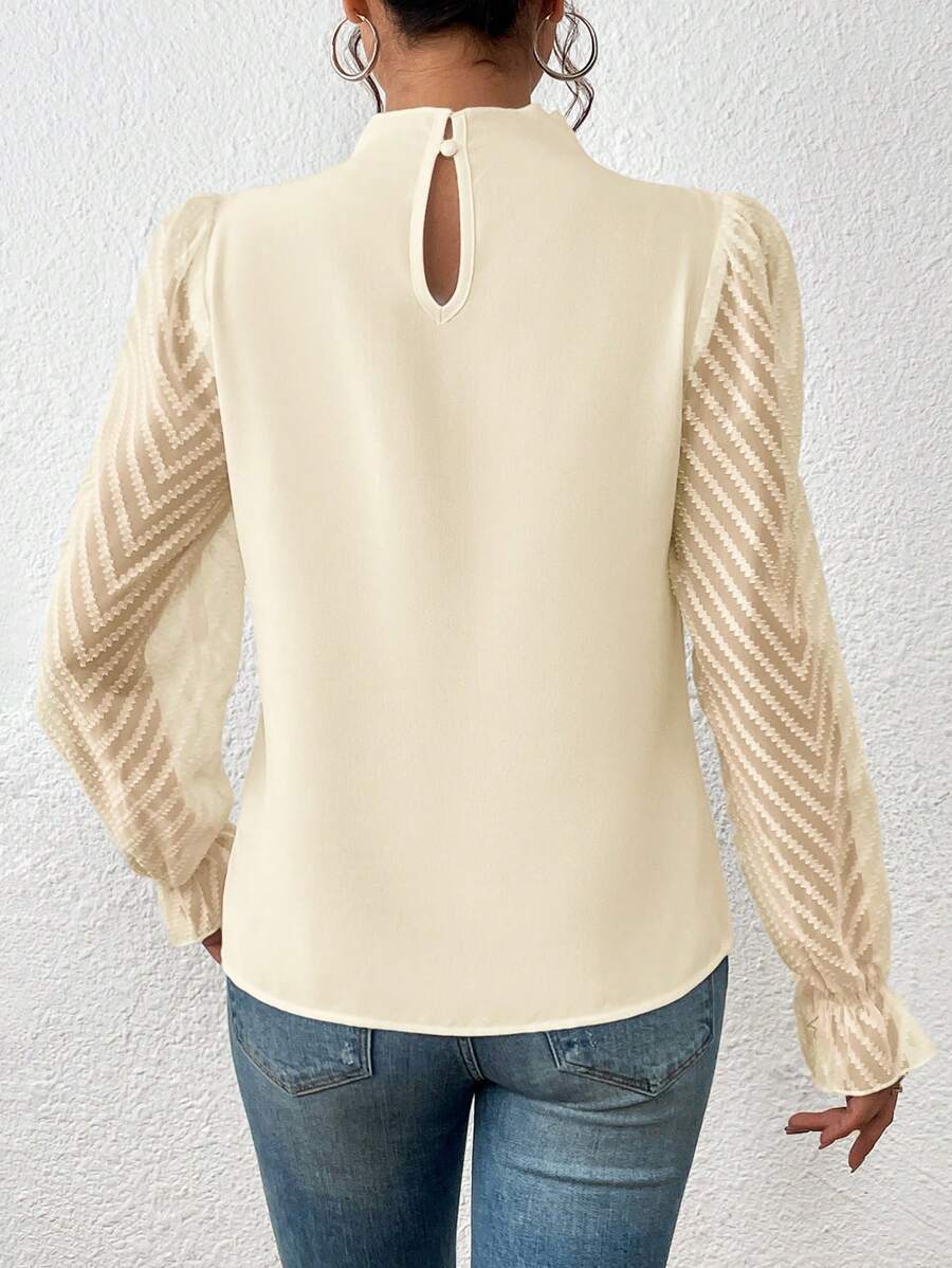 Langarm-Rollkragenbluse für Frauen - Elyra