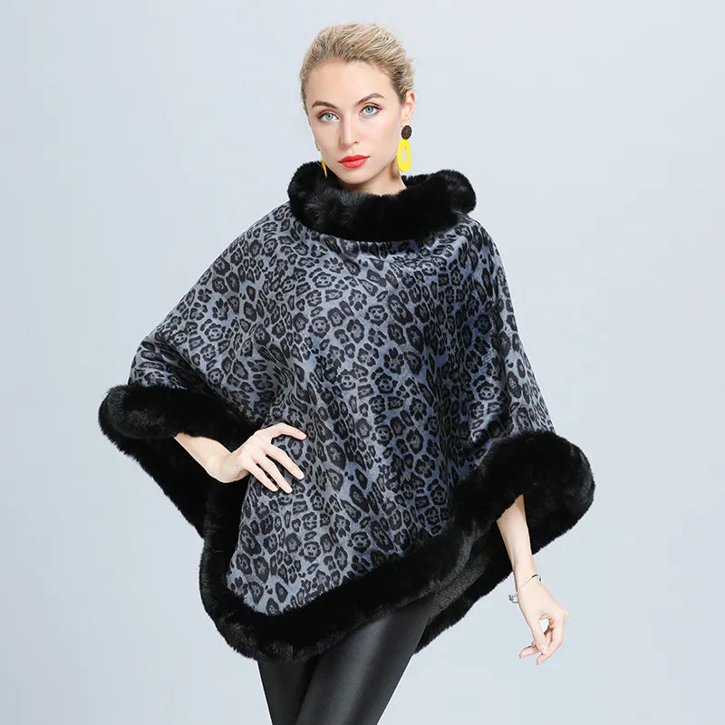 Angélique - Pullover Frau Poncho Decke Top