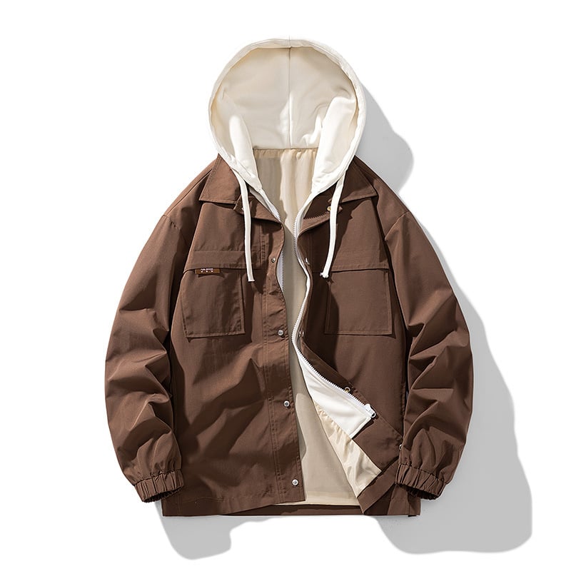 Herrenjacke mit Baumwolleffekt - Marek
