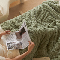 Couverture chaude en velours