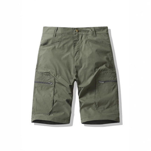 Short cargo avec poches et fermeture éclair latérale pour hommes - Erling