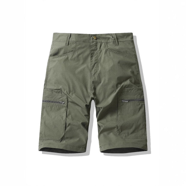 Short cargo avec poches et fermeture éclair latérale pour hommes - Erling