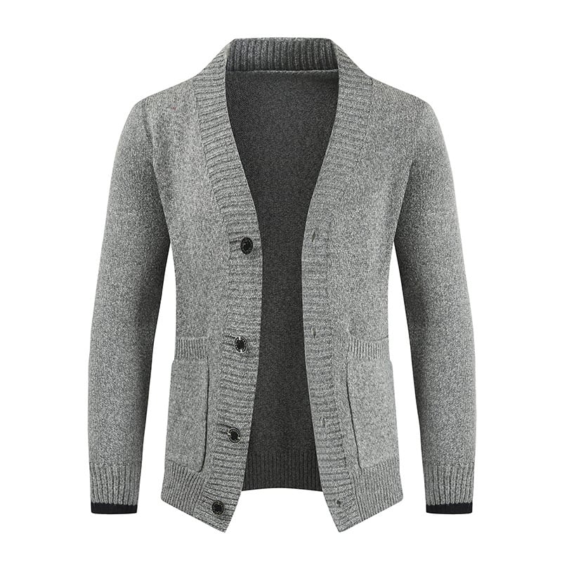Herrenstrickjacke mit Schalkragen - Emil
