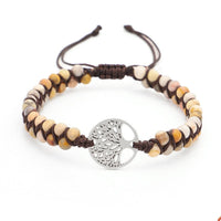 Bracelet de yoga avec breloque en forme d'arbre de vie