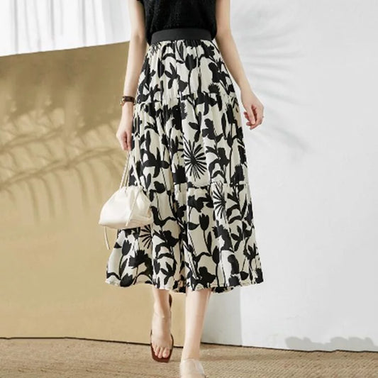 Jupe imprimée au design élégant, parfaite pour un look chic et sophistiqué