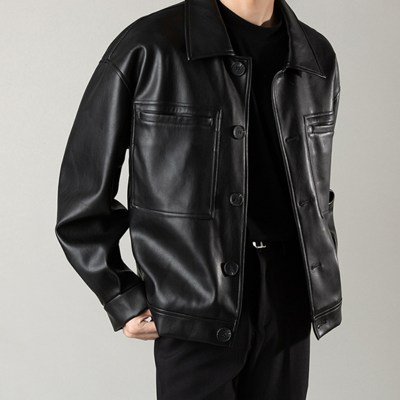 Jacke mit Knopfverschluss und Fronttaschen - Orvex