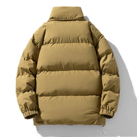 John - Veste d'hiver en coton pour homme avec col montant - Chaude et doublée, grande taille