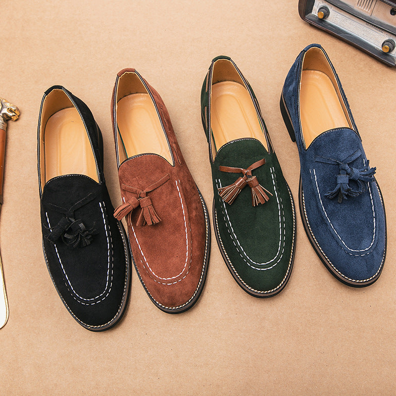 Herren-Slipper in Wildlederoptik mit Quasten - Marven