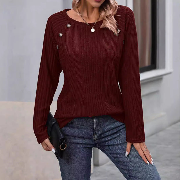 Helga - Chemise à manches longues brossée pour femmes