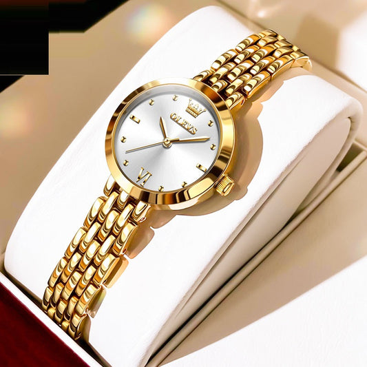 Montre pour femmes avec cadran clair et design élégant