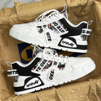 Herren-Turnschuhe mit dicken Sohlen und urbanem Grafikdesign - Axel