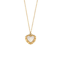 Collier pour femmes avec pendentif en forme de cœur et chaîne fine
