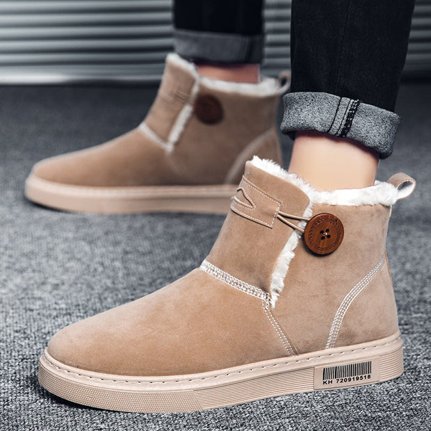 Herren-Winterstiefel aus Wildleder mit warmem Futter - Danny