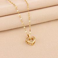 Collier double cœur femme - Liora