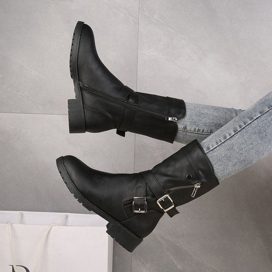 Nina - Bottes Martin Talon Bas