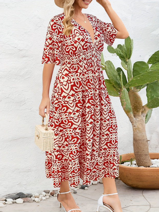 Dora - Robe bohème imprimé fleuri