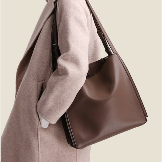 Sac shopper pour femme en cuir synthétique au design structuré - Natalia