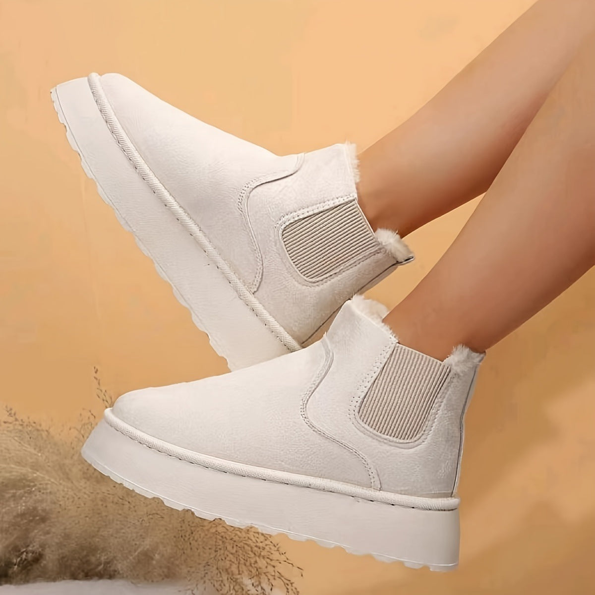 Winterstiefeletten für Damen mit flauschigem Futter - Maivelle