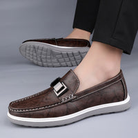 Mocassins élégants en cuir marron pour hommes Style britannique - Weston