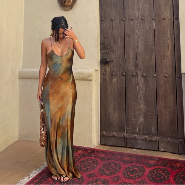 Lizy - Robe longue fraîche et élégante