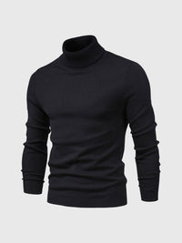 Pull à col roulé pour hommes, lavable